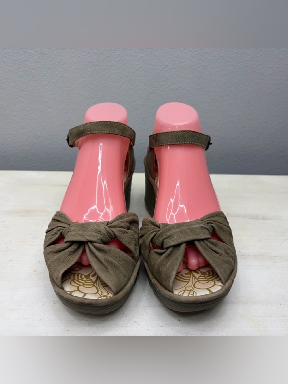 Fly London Leather Yoel Wedge Sandals Size 40 - Picture 5 of 8